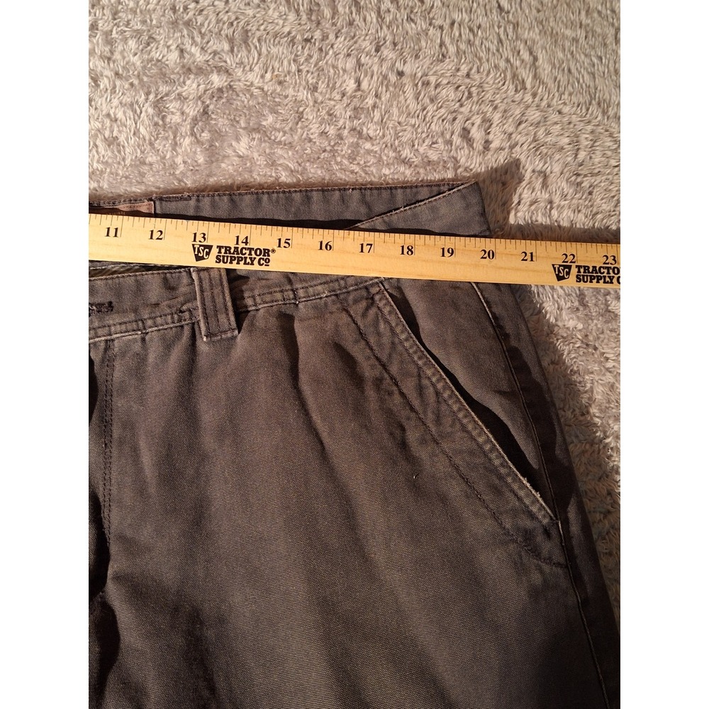 Vintage Washed Canvas Pants Men's Casual Chino Style Trousers, outdoors, snow - Picture 3 of 9